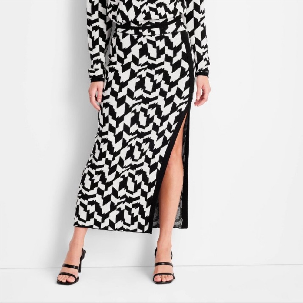NWT Future Collective Kahlana Barfield Brown Target Sweater Midi Skirt